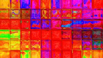 Square Tiles Vibrant Abstract Background Digital Illustration photo