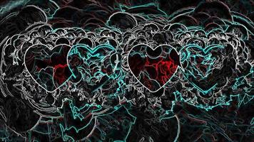 3D Rendering Romantic Heart Background photo