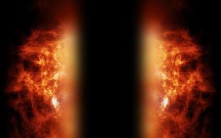 Abstract Fire Gate Digital Rendering photo
