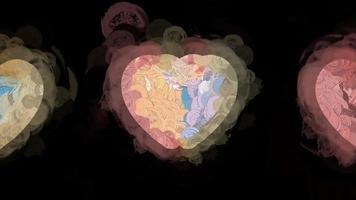 3D Rendering Romantic Heart Background photo