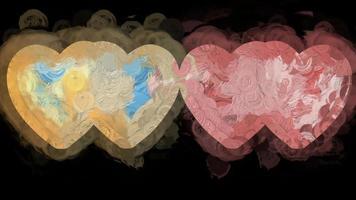 3D Rendering Romantic Heart Background photo