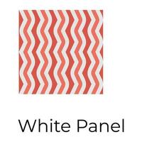 Trendy White Panel vector