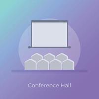 Trendy Conference Hall vector