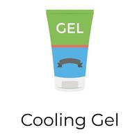 gel refrescante de moda vector