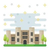 Trendy Castle Concepts vector