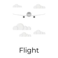 Trendy Flight Concepts vector