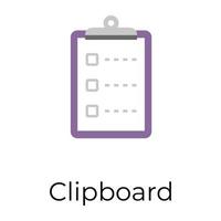 Trendy Clipboard Concepts vector