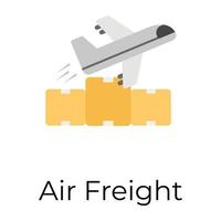 Trendy Air Freight vector