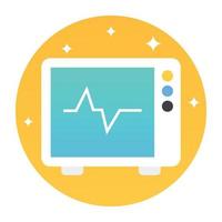 Trendy Electrocardiogram Concepts vector