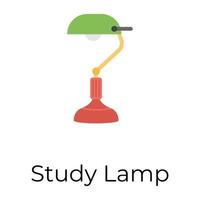 Trendy Study Lamp vector