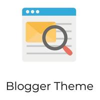 Trendy Blogger Theme vector