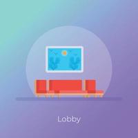 Trendy Lobby Concepts vector