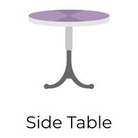 Trendy Side Table vector