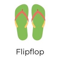 Trendy Flip Flop vector