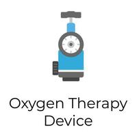 Oxygen Therapy Device vector