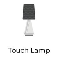 Trendy Torch Lamp vector