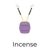 Trendy Incense Concepts vector