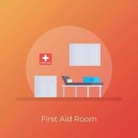 First Aid Room vector