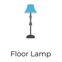 Trendy Floor Lamp vector