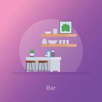 Trendy Bar Concepts vector