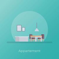 Trendy Apartment Concepts vector