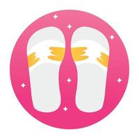 Trendy Slippers Concepts vector