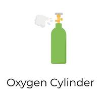 cilindro de oxígeno de moda vector