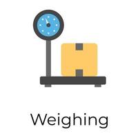 Trendy Weighing Scale vector