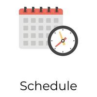 Trendy Event Calendar vector