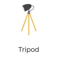 Trendy Tripod Light vector