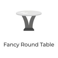 Trendy Fancy Table vector