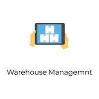 Trendy Warehouse Management vector