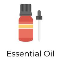 Trendy Essential Oil vector