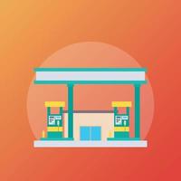 Trendy Petrol Pump vector