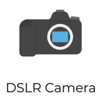 Trendy DSLR Camera vector