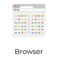 Trendy Browser Concepts vector