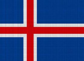 bandera de islandia sobre un fondo texturizado. collage de conceptos foto