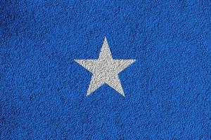 Flag of Somalia textured background. Concept collage. photo