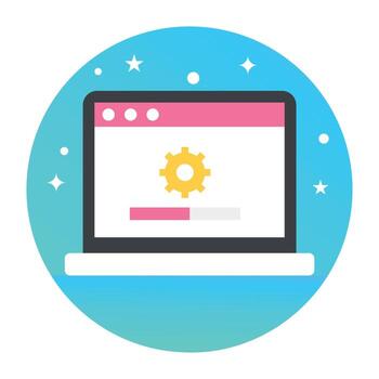 Web Page Setting vector