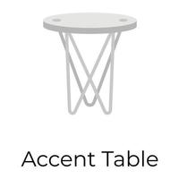 Trendy Accent table vector