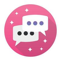 Trendy Chat Concepts vector