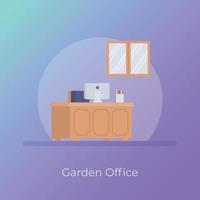 Trendy Office Concepts vector