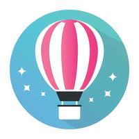 Hot air balloon vector