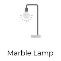 Trendy Marble Lamp vector