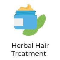 Herbal Hair Treatment vector