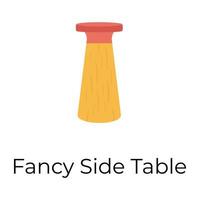 Fancy Side Table vector