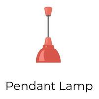 Trendy Pendant Lamp vector