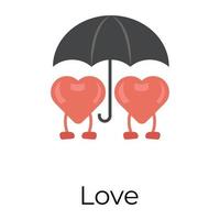 Trendy Love Concepts vector