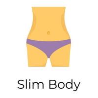 Trendy Slim Body vector