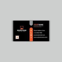 One side clean style modern business card template vector